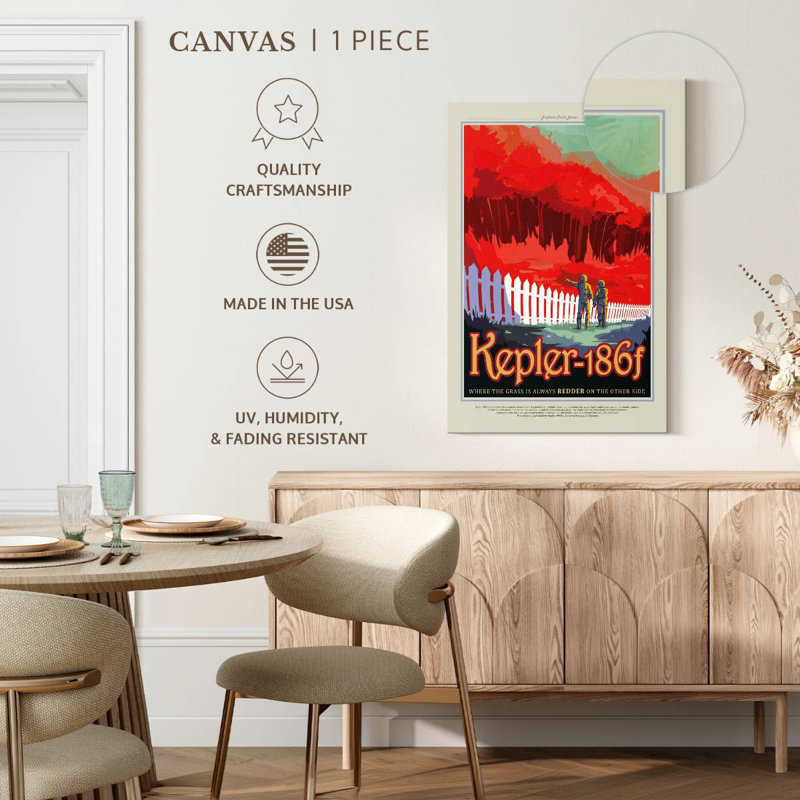 Oberle Retro Kepler 186F Print, 30" H x 20" W