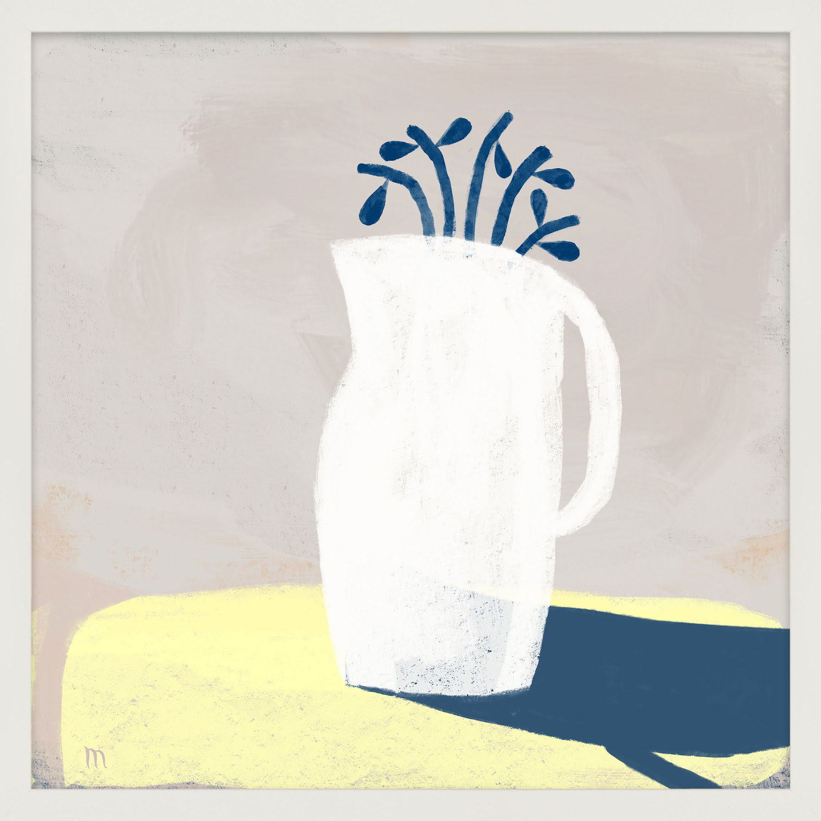 In Full Light by StudioM, 16" H x 16" W x 1.25" D, White