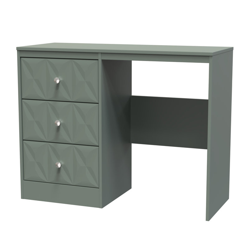Taiylor 3 Drawer Desk/ dressing Table, Green