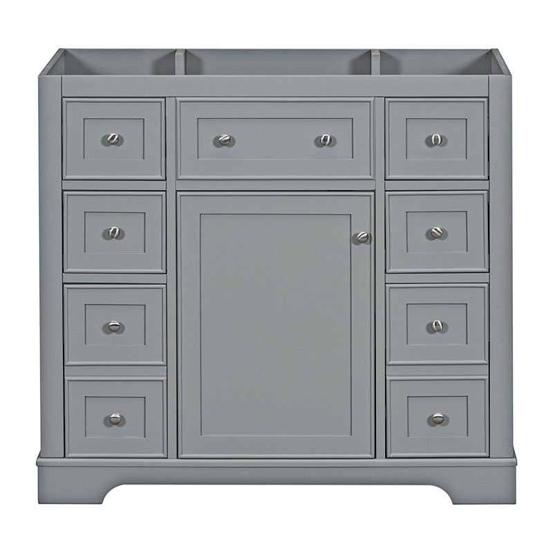 35.60'' Single Bathroom Vanity Base Only, Gray