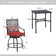 Alyne Square 4 - Person 32'' Long Bar Height Dining Set with Cushions