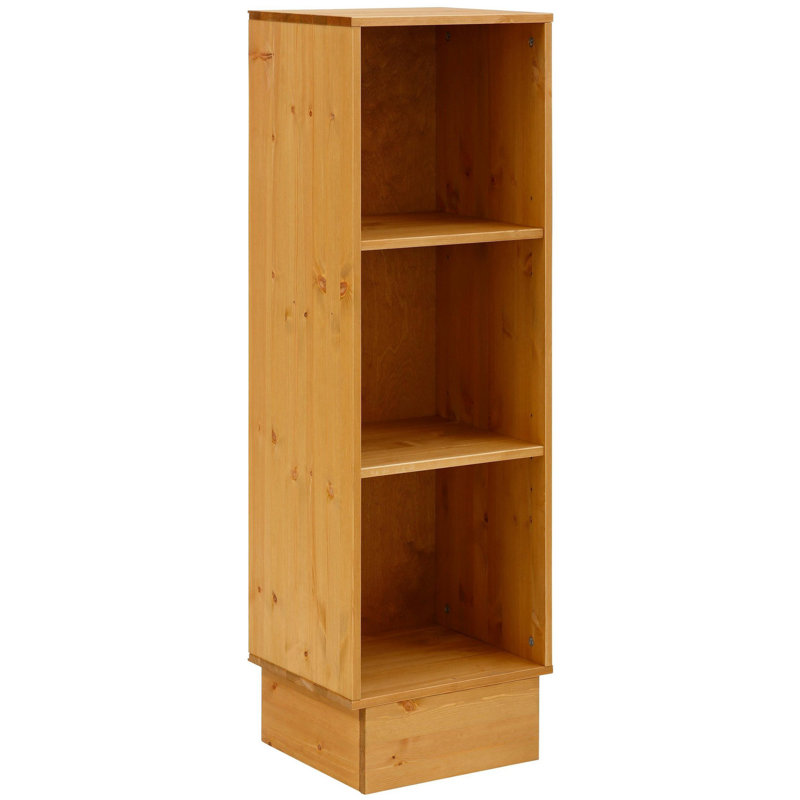 40cm W Solid Wood Height -Adjustable Shelving Unit, Brown