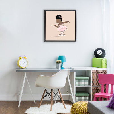 Cadre flottant Graceful Ballerina Portrait, design par Sierra Siler