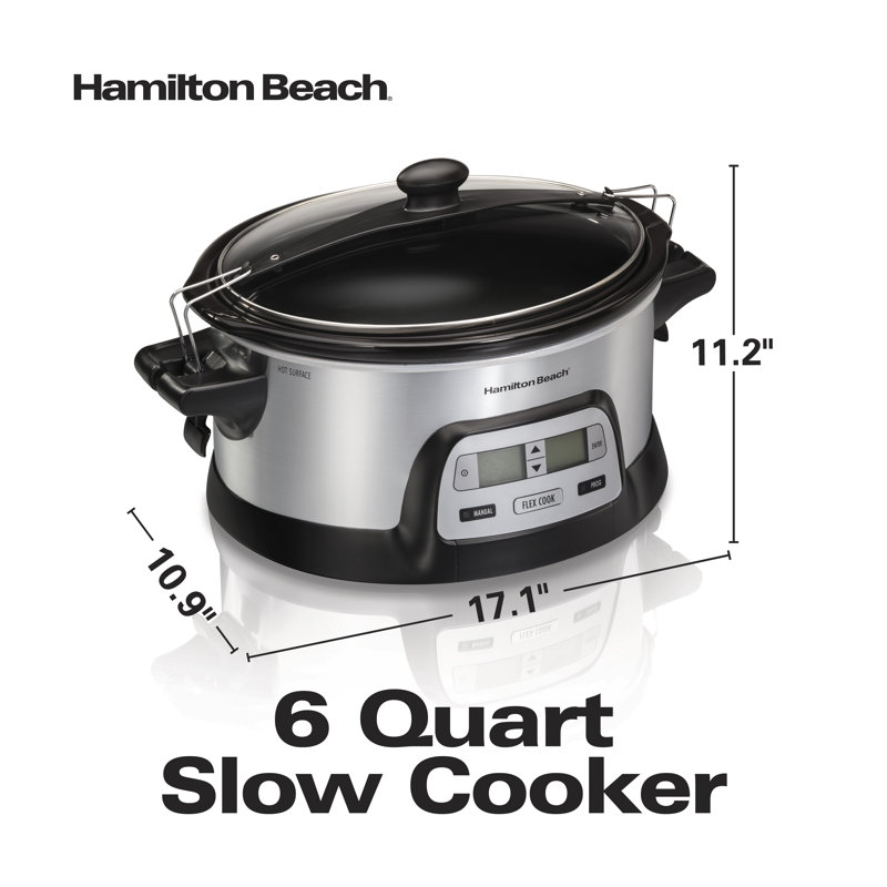 Hamilton Beach® Programmable FlexCook 6 Quart Slow Cooker