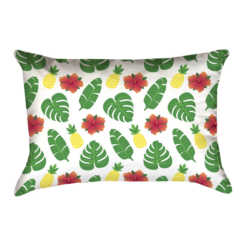 Coussin lombaire intérieur / extérieur Katelyn Elizabeth, Blanc