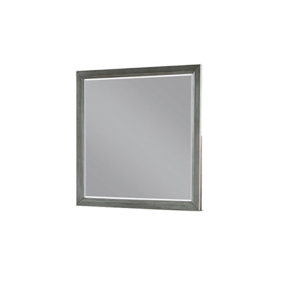 Adryan Wood Square Wall Mirror