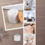 Padang en coton et porte-coton-tige avec plateau en bambou-91037808