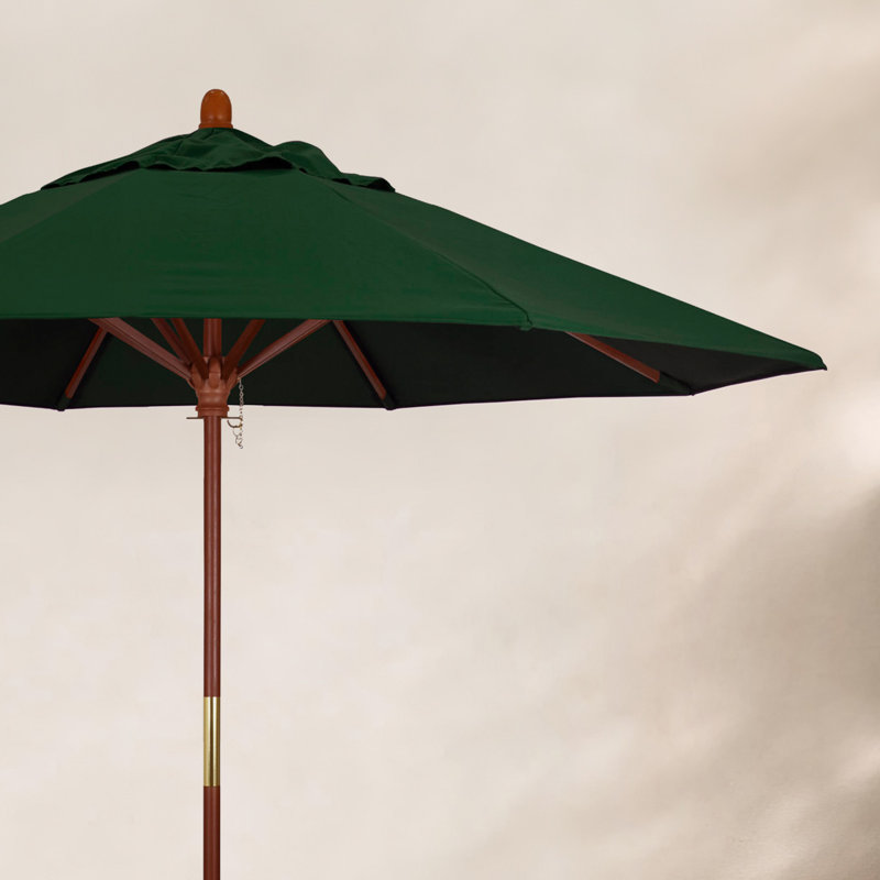 Manford 108'' Outdoor Umbrella, Pacifica Hunter Green Performance Canvas