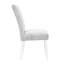 Chaises grises et blanches (2) - Option de rembourrage en mousse du côté moelleux et confortable