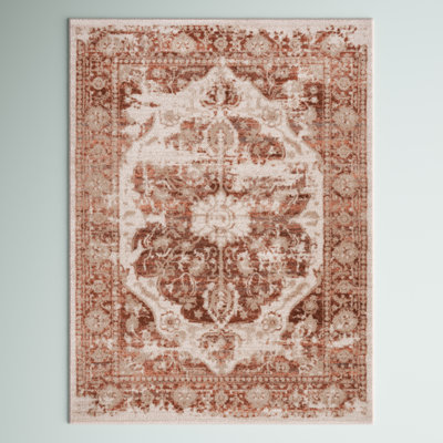 Musetta Rectangle Moroccan Synthetic Area Rug