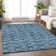 Premium Machine Washable Prisco Blue Rug