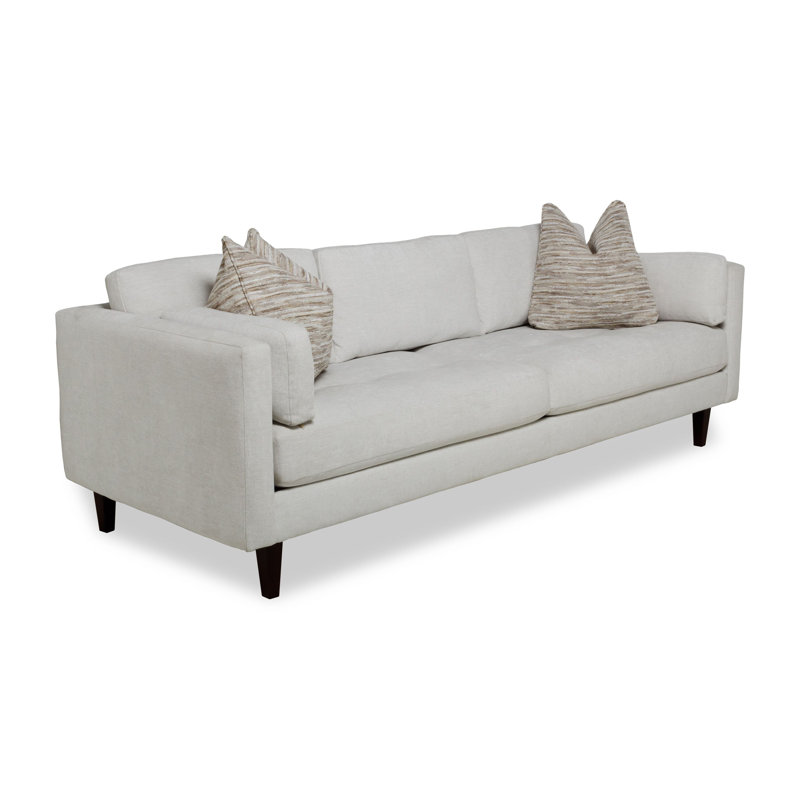 Canapé Asher, Blanc cassé / 100% polyester beige