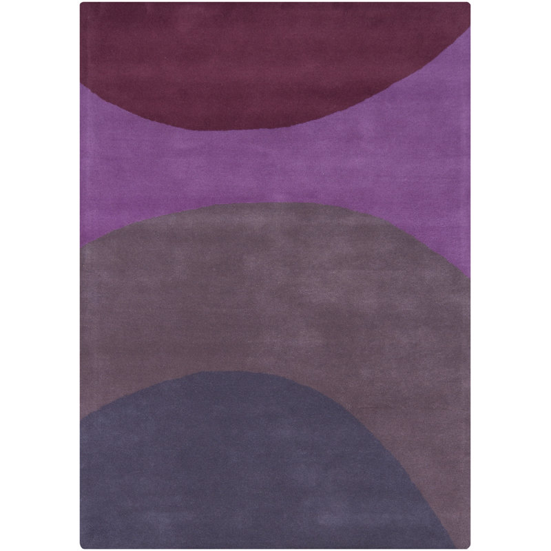 Handmade Gray Abstract Wool Tufted 5' x 7' Rug