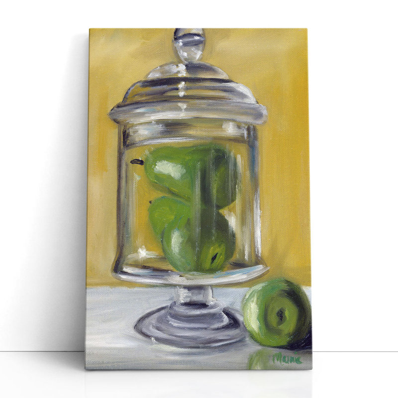 Pot de poires - reproduction d'art sur toile, H 30 po x l 20 po