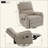 Nursery Swivel Rocker Manual Massage Recliner – 8 Modes Adjustable Intensity, Side Storage Pocket for Living Room/Bedroom/Nursery-659349659