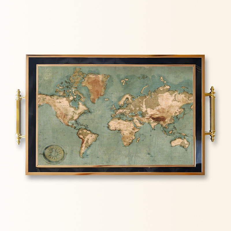 Elegant Glass Tray, 19.7 x 11.4 x 1.4 inches | 100% Durable Glass Construction | Easy to Clean with Damp Cloth | Ideal for Serving, Decorative Display, and Organizing | Stylish Addition to Home Décor