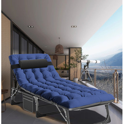 Lit de camping pliant réglable pour adultes