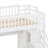 Queen Size Wooden Loft Bed With Staircase And Wardrobe,Storage Shelves And Under-Bed Space-1728763694
