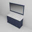 Ensemble de meuble-lavabo double 60 po X P 22 po D, plateau en quartz blanc et Miroir