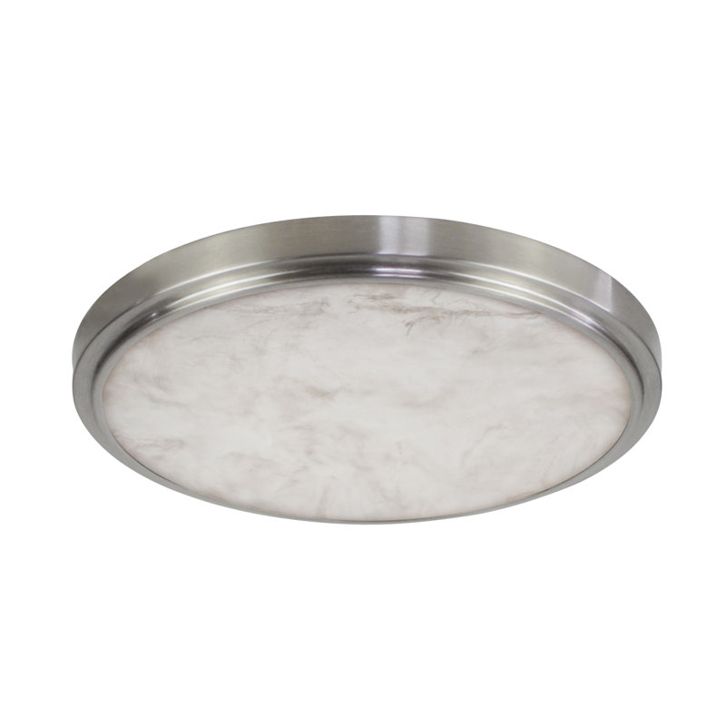 Plafonnier encastré Aderra, Nickel brossé, 15.13"