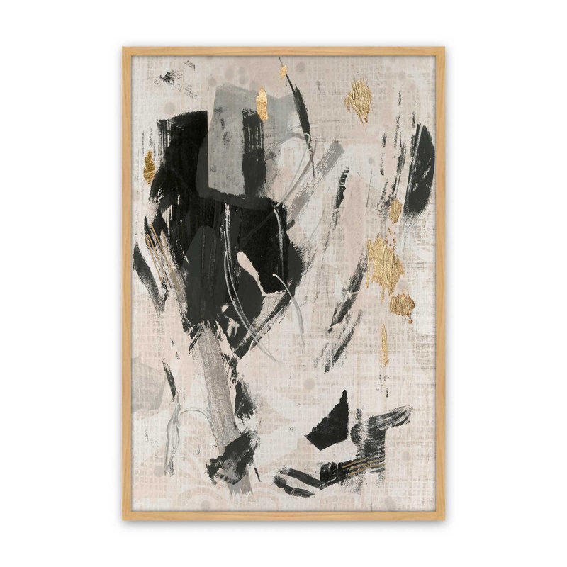 Impression sur toile, "Pattern Emotion I" par June Erica Vess, H 12 po x l 8 po, Open Corner Framed Print without Mat Paper