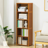 Bamboo Display Shelf, Sundries Storage Rack, Cosmetics Organizer Stand, Standard Bookcase, for Home