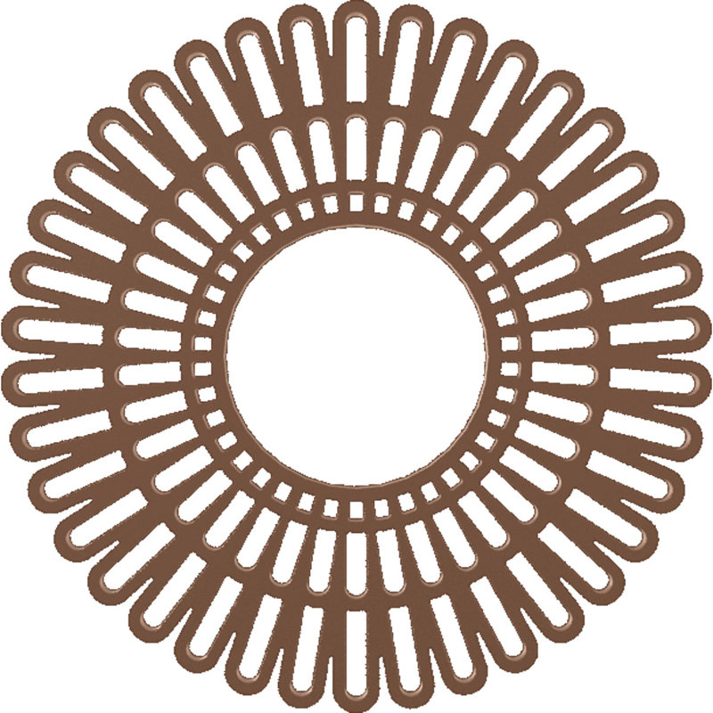 Médaillon de plafond architectural en PVC de qualité architecturale 18 po x P 6,5 po x P 1/2 po, H 18 po x l 18 po x P 0,5 po