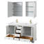 Ensemble de meuble-lavabo double 60 "avec miroir Deborah-357861957-357861965-357866697