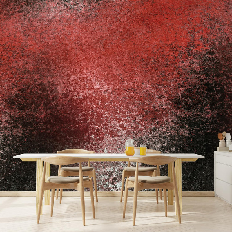 Grunge Abstract Stroke Peel & Stick Border, 132" L x 120" W