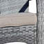 Chaise de patio avec coussins (coussin gris)