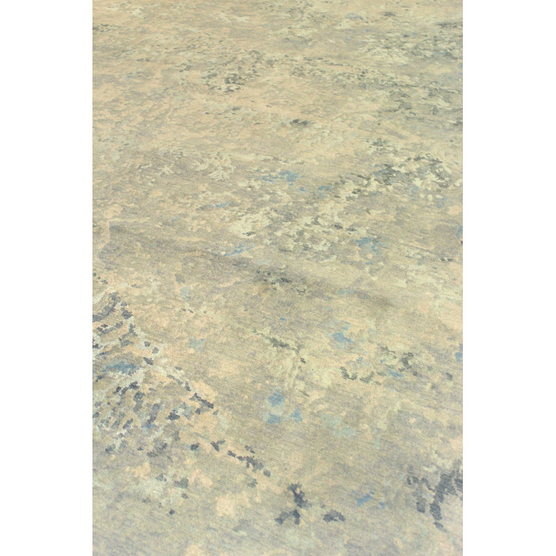 Wool And Silk Nepal One-of-a-Kind Rectangle 9' X 12' Area Rug