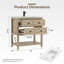 Ensemble de meuble-lavabo simple autoportant 30 po avec surface en composite Allensville-577020844-600075972