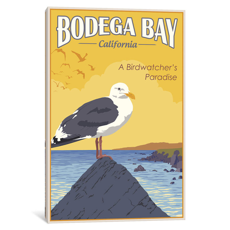 Bodega Bay - No Frame Print on Canvas, 152.5 cm H x 101.5 cm W