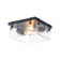 2-light Transparent Wavy Glass Flush Mount