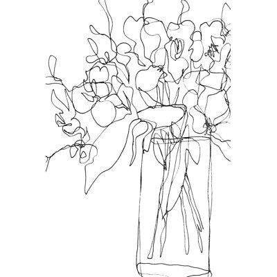 Bouquet Shape II by June Erica Vess - Painting