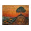 Baobab africain avec des racines de sérénité I - Art mural en bois d'arbre - sur bois de pin naturel-1964637046