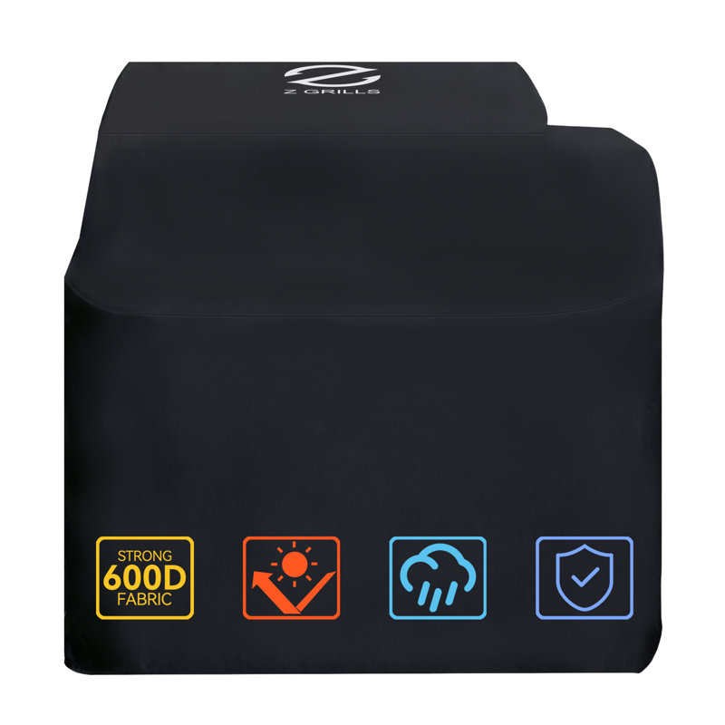 Z GRILLS Housse pour barbecue à granules en polyester 600D de 43 pouces, résistant, imperméable et résistante aux intempéries pour le fumoir à granules 7052B