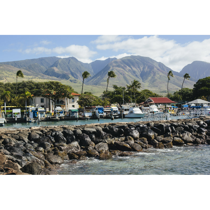 Lahaina Harbor by AnnaGodfrey - Print, 20cm H x 30cm W x 3.8cm D