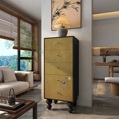 Armoire décorative rétro avec tiroirs de rangement simples