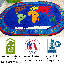 Tapis ovale KidCarpet.com « Le tour du monde », 229 x 366 cm-366458522