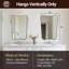 Miroir de salle de bain Contemporary Cadre en acier inoxydable-41474997-41474999