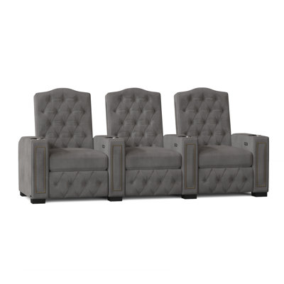 Regal HR Series Upholstered Power Reclining Home Theater Seating with Cup Holder