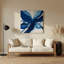 «Lyrical Abstraction 38», art mural en métal bleu-211258512