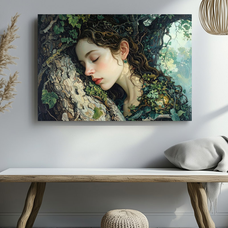 "Forest Embrace", art mural sur toile, H 9 po x l 12 po