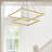 Piazza 2 - Light Aluminum Dimmable LED Rectangle Chandelier-98799171
