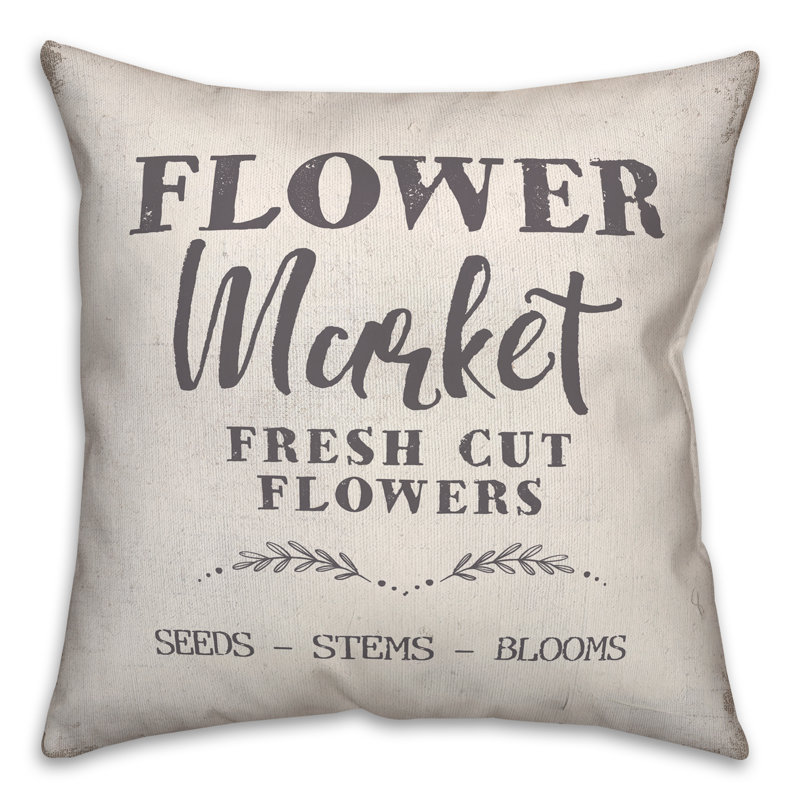Floral Throw Pillow