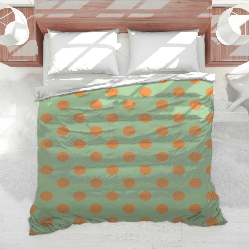 Édredon orange à pois, Twin Extra Long