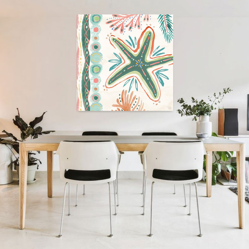 Étoile de mer côtière IV, art côtier, H 36 po x l 36 po