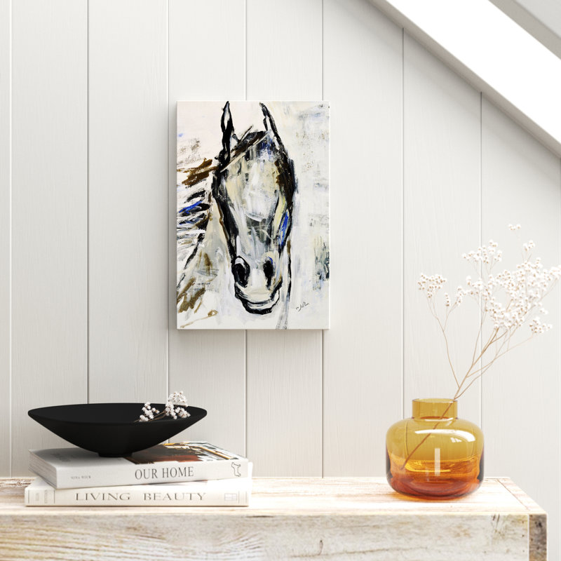 «Picasso's Horse I» par Julian Spencer, reproduction sur toile, H 26 po x l 18 po x P 1,5 po, Toile tendue, Pas de tapis