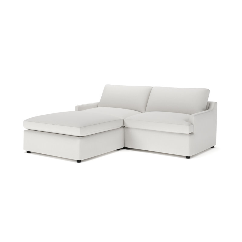 Canapé modulaire rembourré 3 pièces Essex, Tissu beige Macarena